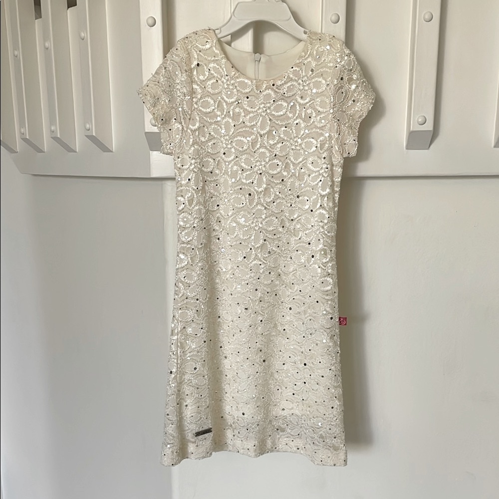 Elegant Cream Lace Dress